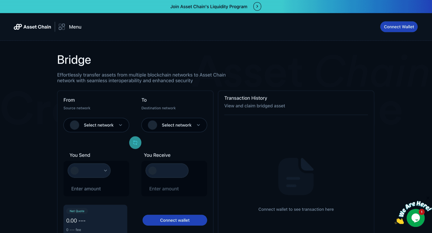Assetchain Bridge product screenshot